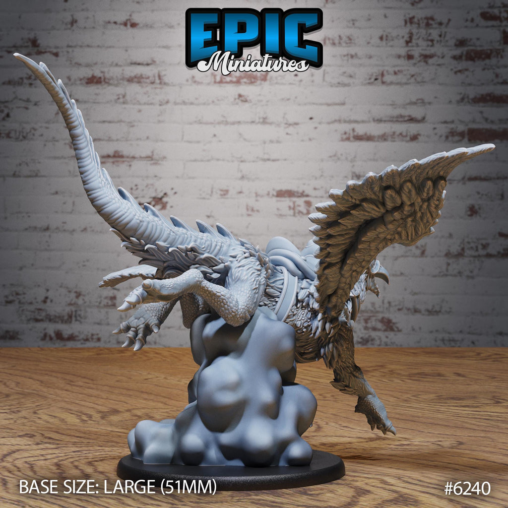 Noble Griffin Sets of 3 Option 3 Wild front DND miniature Heavenly Battle 16k resin