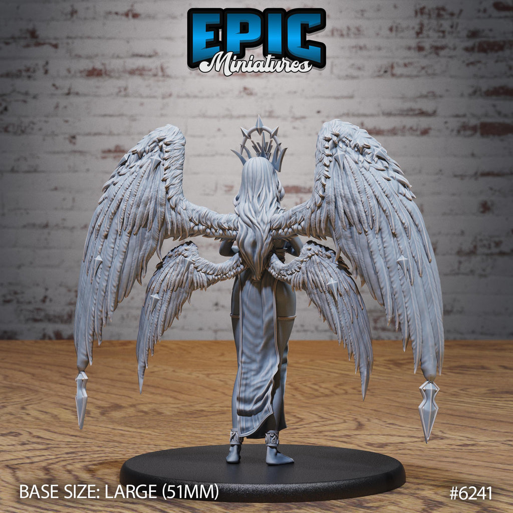 Seraph Queen Option #6241 back DND miniature Heavenly Battle 16k resin