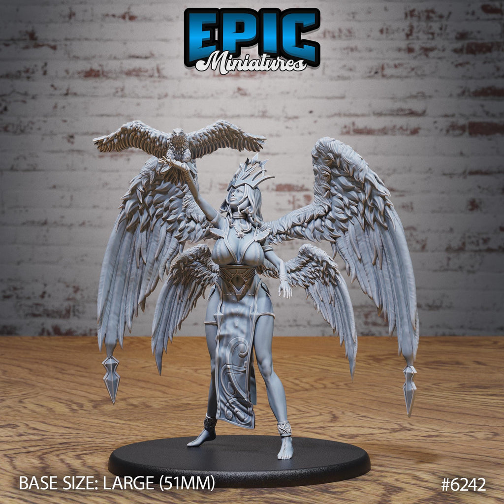 Seraph Queen Option #6242 front DND miniature Heavenly Battle 16k resin