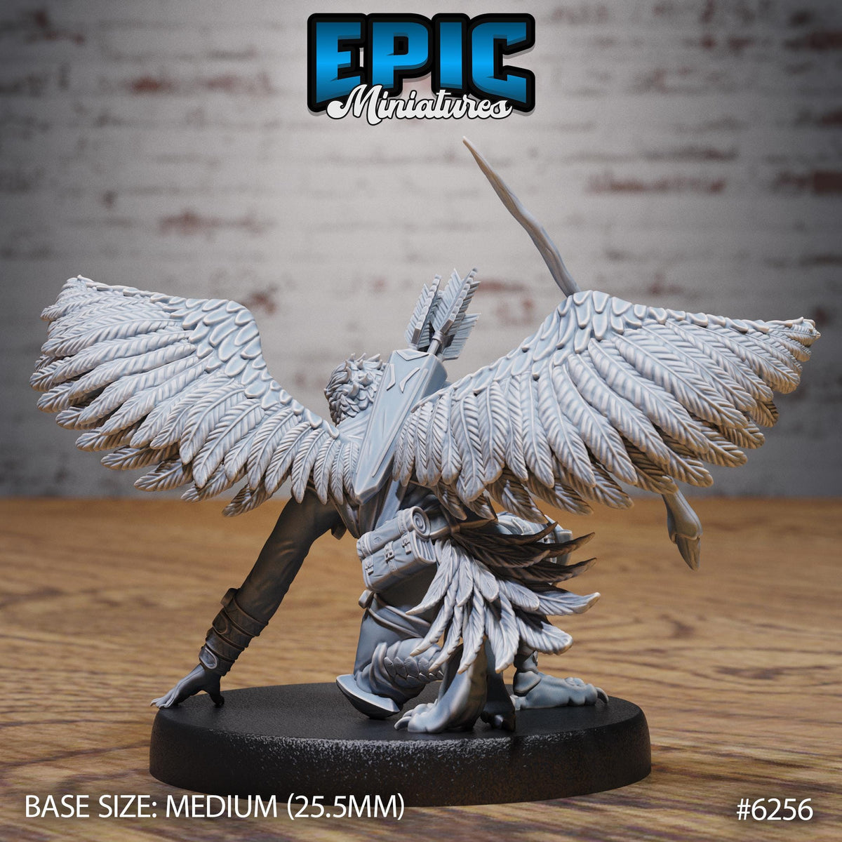Falcon Folk Option #6256 back DND miniature Heavenly Battle 16k resin