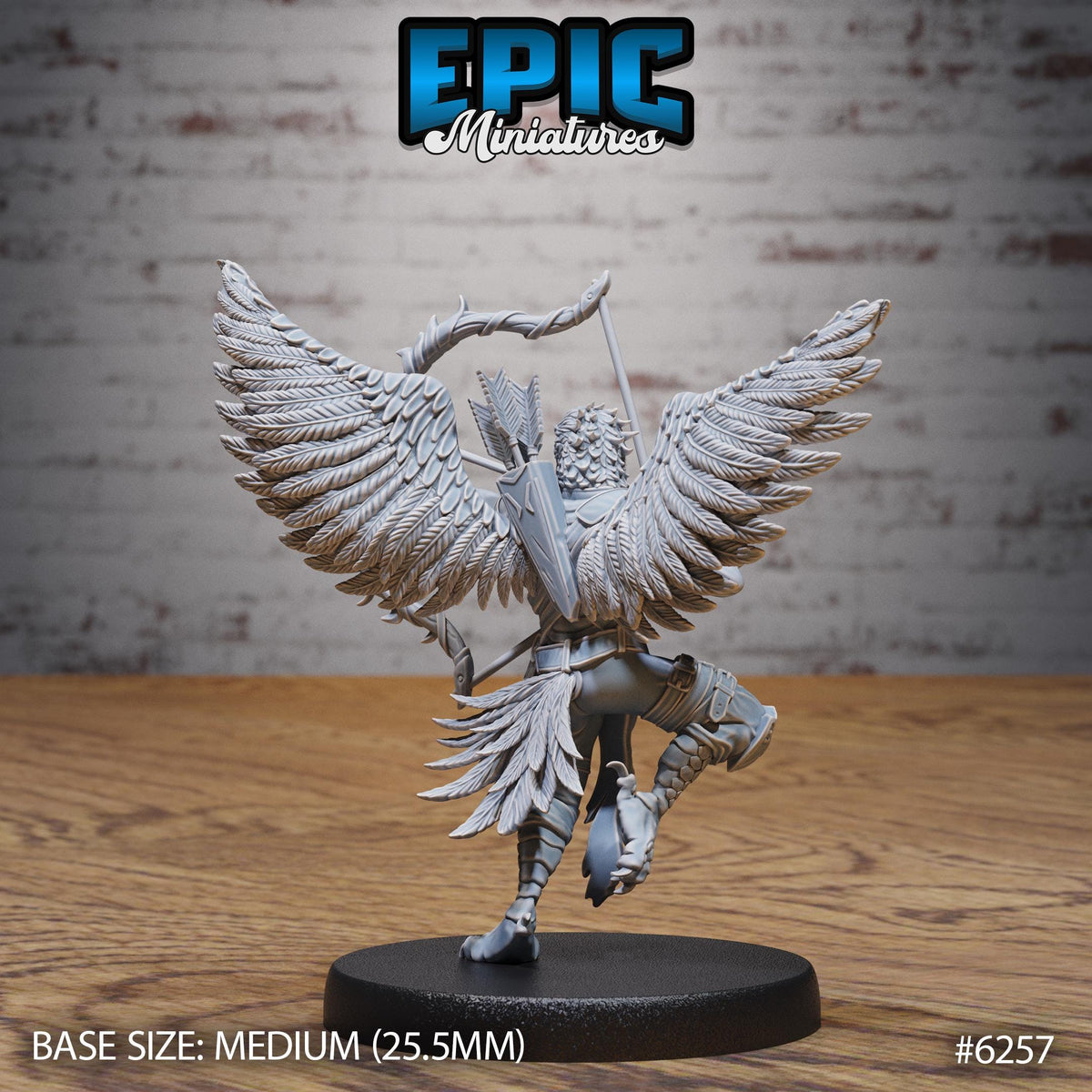 Falcon Folk Option #6257 back DND miniature Heavenly Battle 16k resin