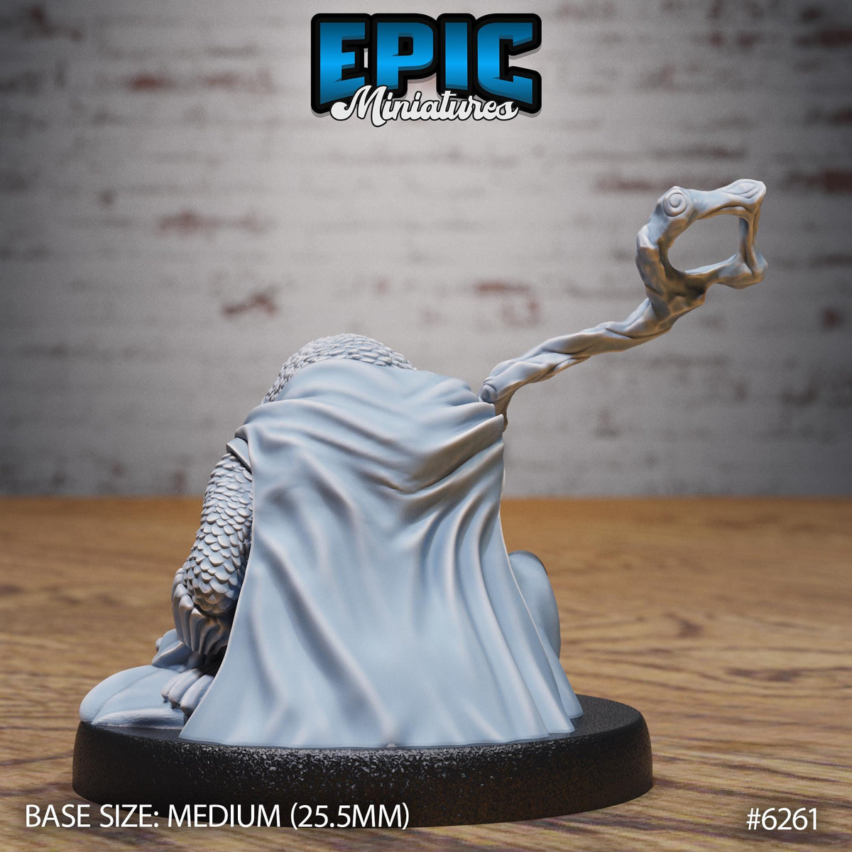 Budgie Folk Druid Option #6261 back DND miniature Heavenly Battle 16k resin