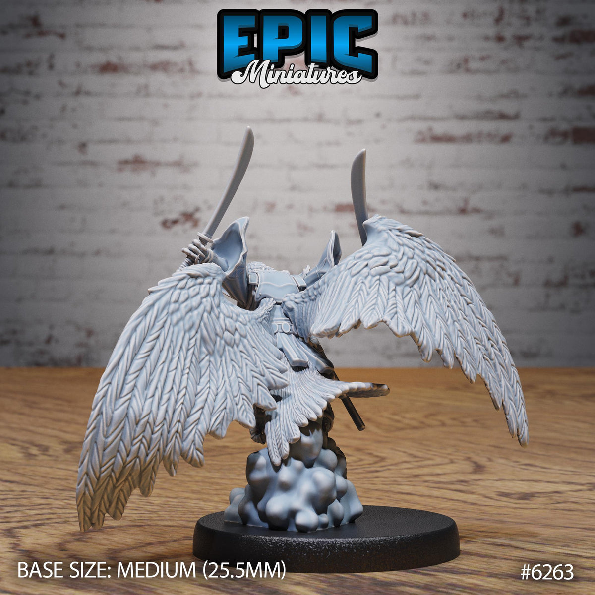 Hawk Folk Option 3 Blindfold front DND miniature Heavenly Battle 16k resin