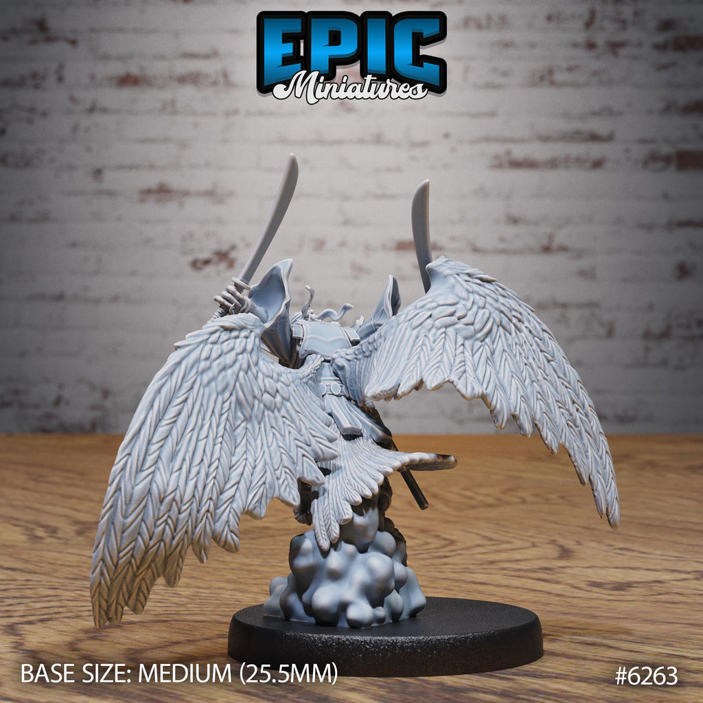 Hawk Folk Option 2 Seeing front DND miniature Heavenly Battle 16k resin