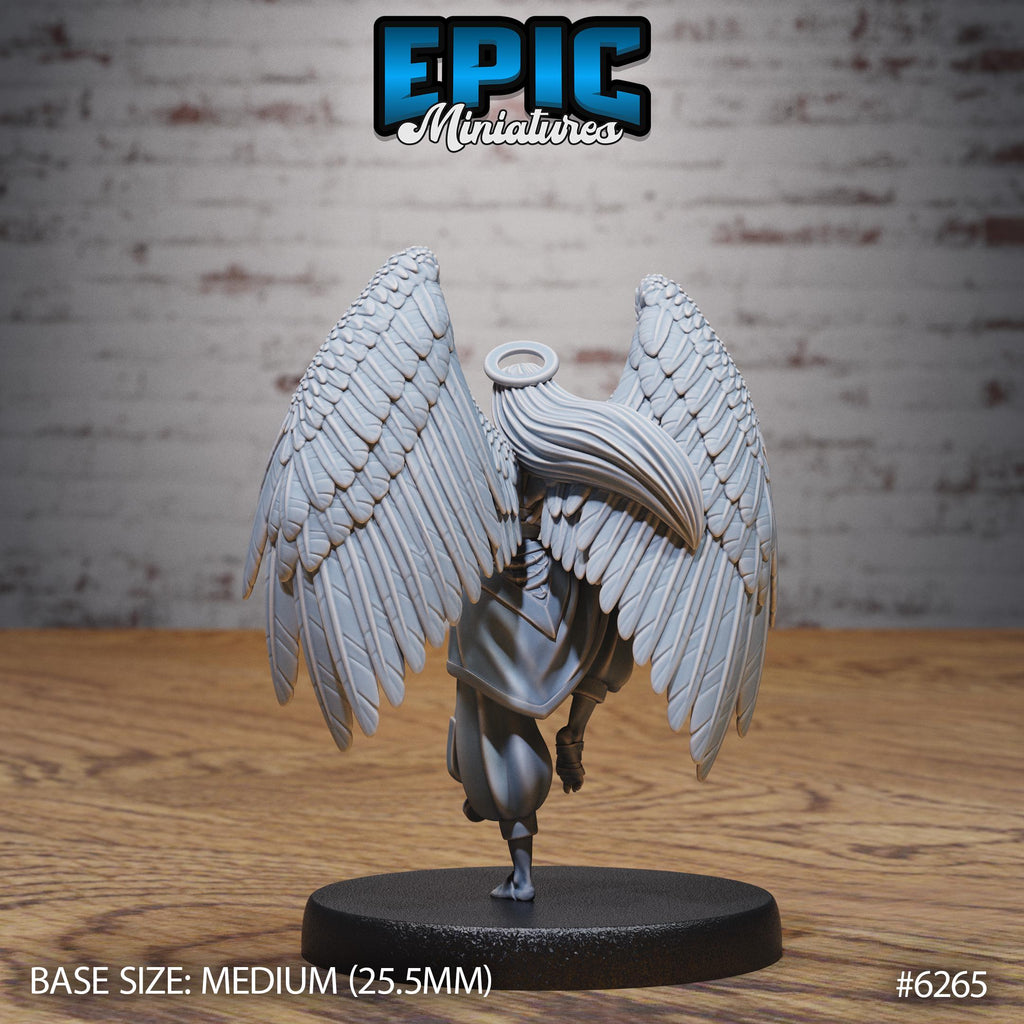 Angel Monk Option #6265 back DND miniature Heavenly Battle 16k resin