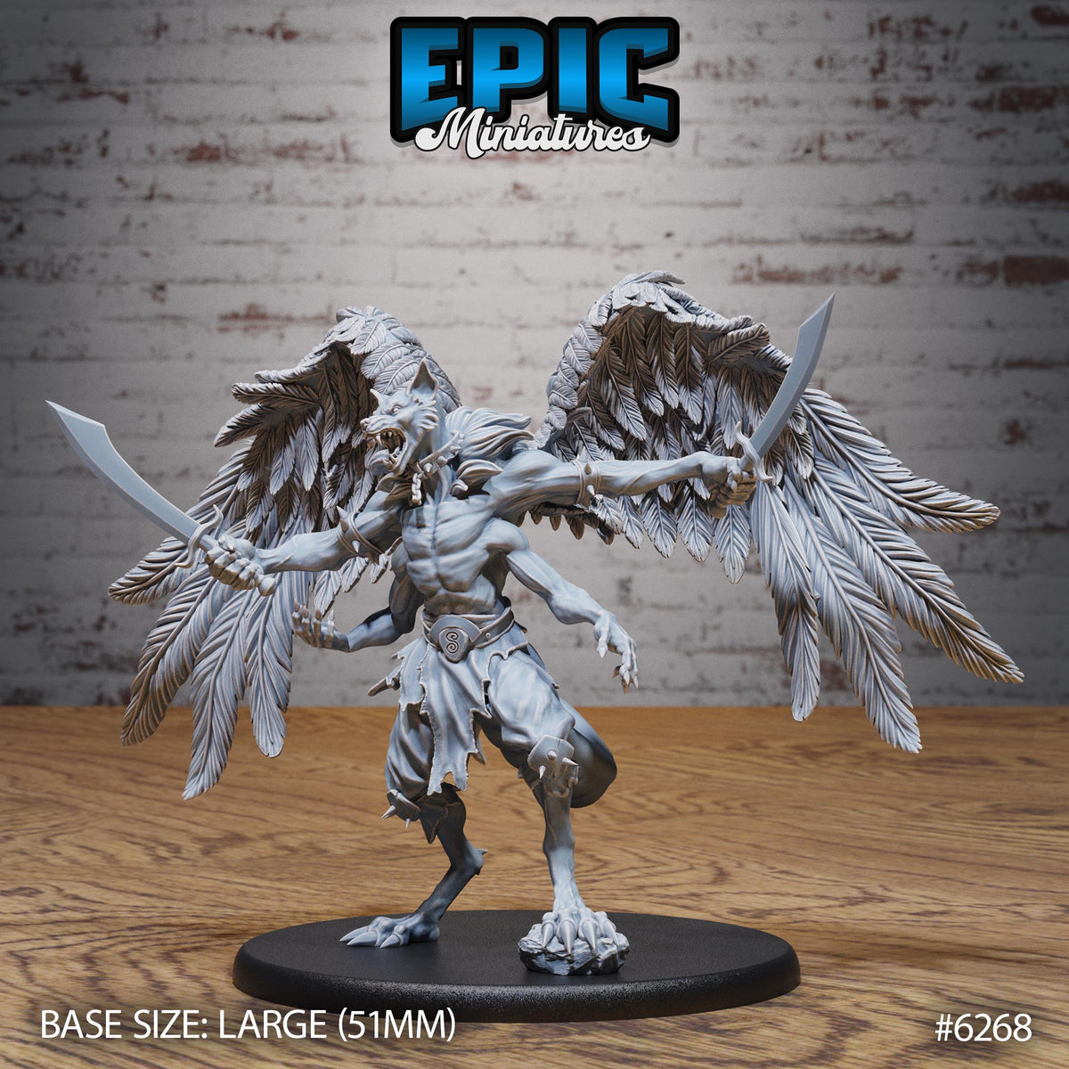 Deathsnatcher Option #6268 front DND miniature Heavenly Battle 16k resin