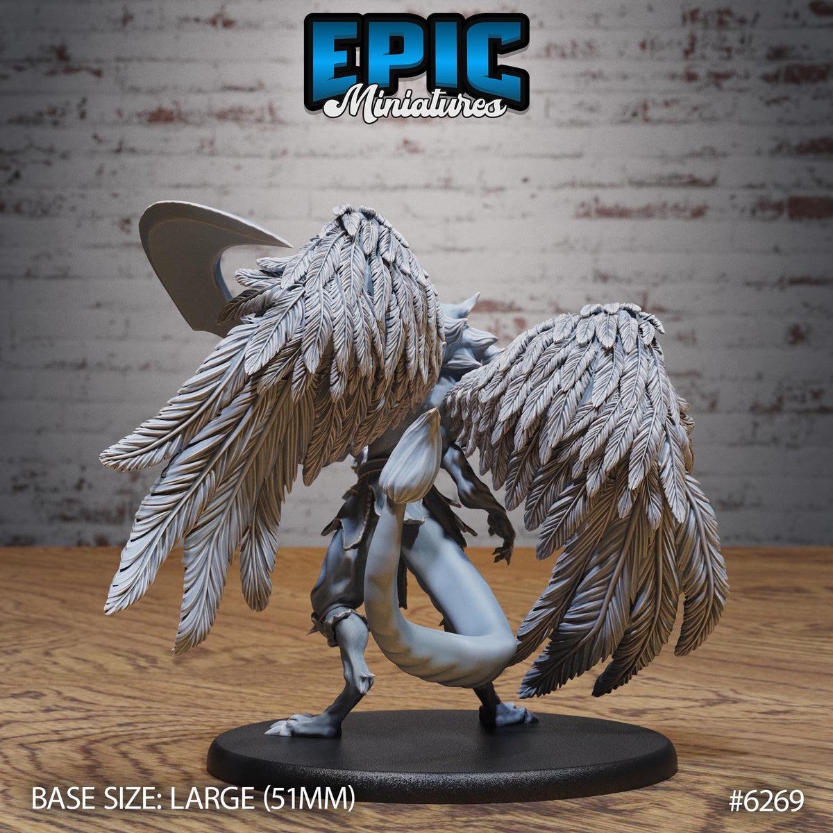 Deathsnatcher Option #6269 back DND miniature Heavenly Battle 16k resin