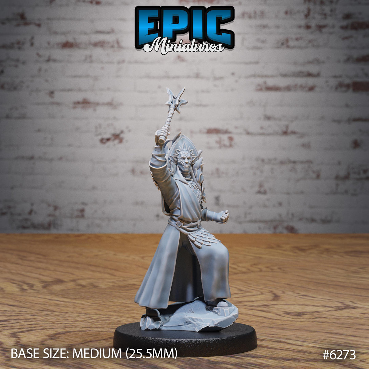 Pain Cleric Option #6273 front DND miniature Heavenly Battle 16k resin