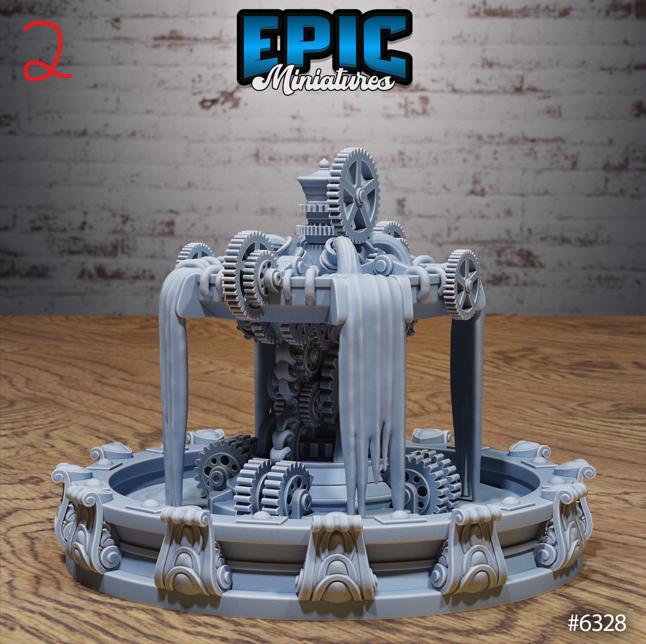 Laboratory Scatter Option 3 A front DND miniature Construct Laboratory 16k resin