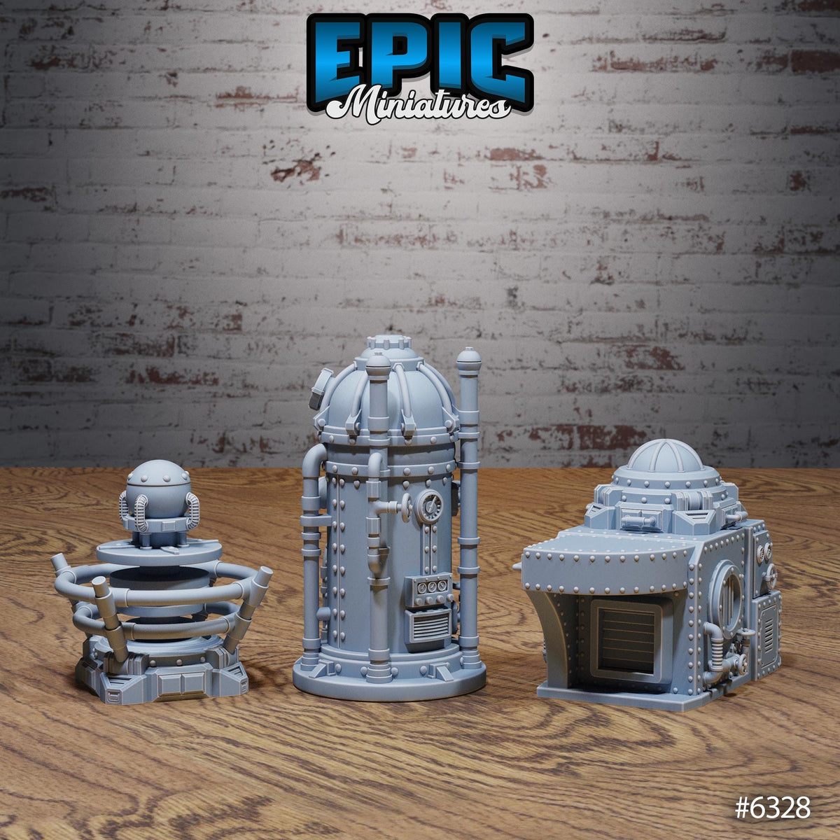 Laboratory Scatter Option #6328 (3) front DND miniature Construct Laboratory 16k resin