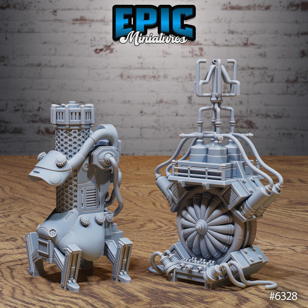 Laboratory Scatter Option 4 B front DND miniature Construct Laboratory 16k resin