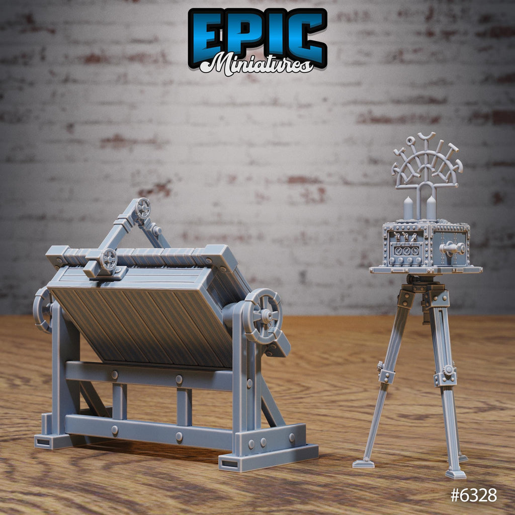 Laboratory Scatter Option 7 B front DND miniature Construct Laboratory 16k resin