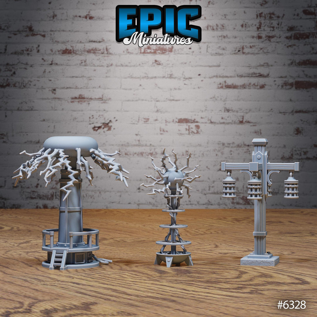 Laboratory Scatter Option 8 A front DND miniature Construct Laboratory 16k resin