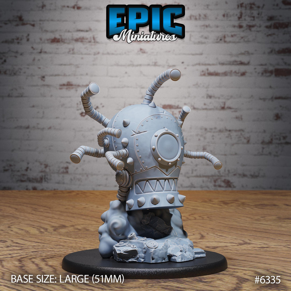 Steam Tyrant Option #6335 front DND miniature Construct Laboratory 16k resin