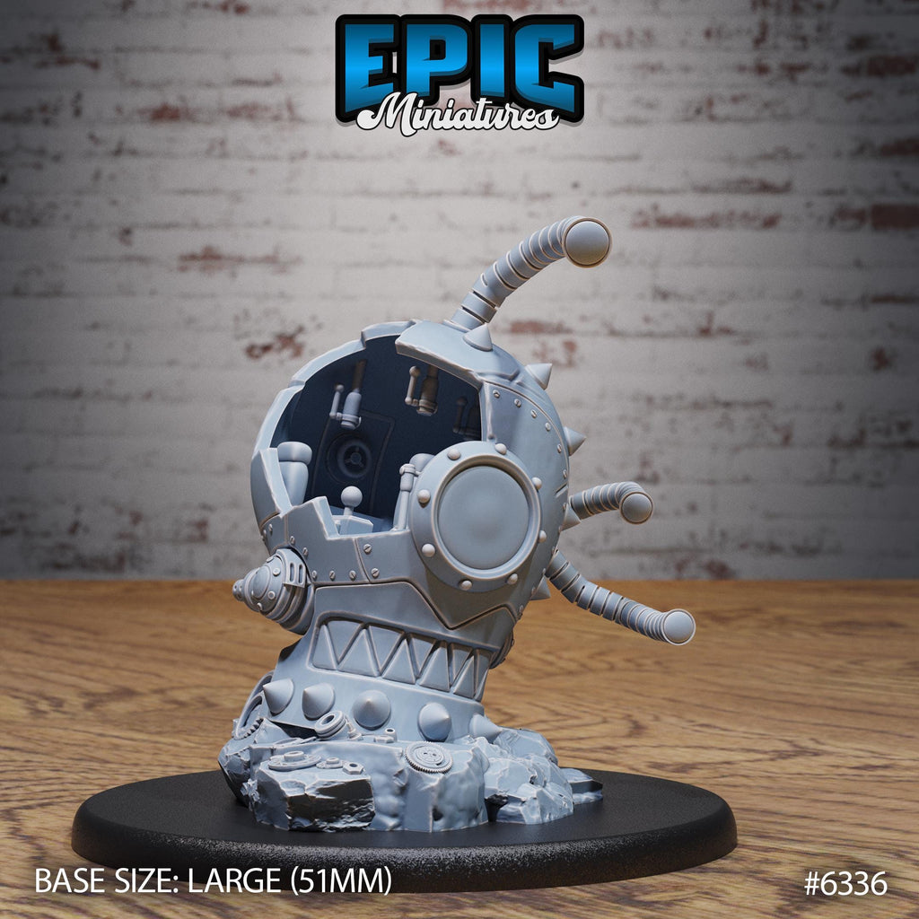 Steam Tyrant Option #6336 front DND miniature Construct Laboratory 16k resin