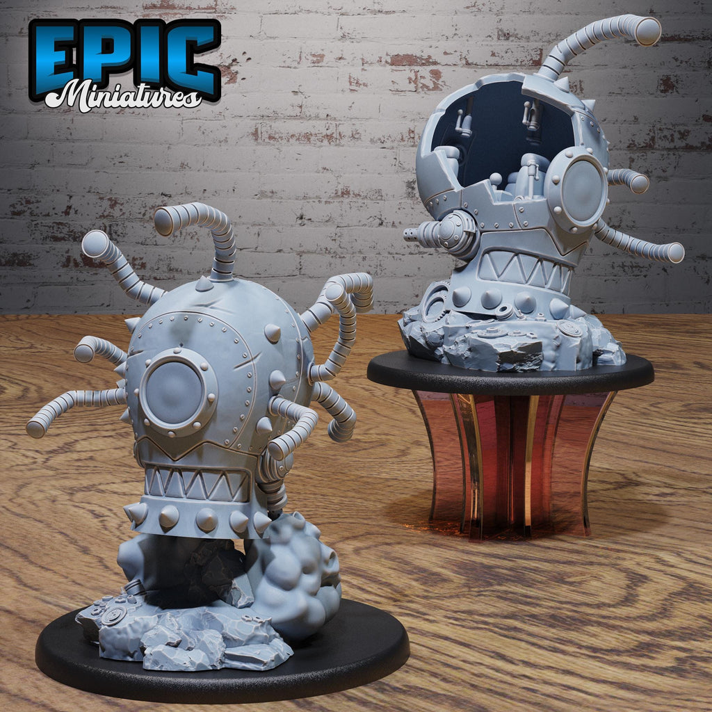 Steam Tyrant Set of 2 DND miniatures group photo Construct Laboratory