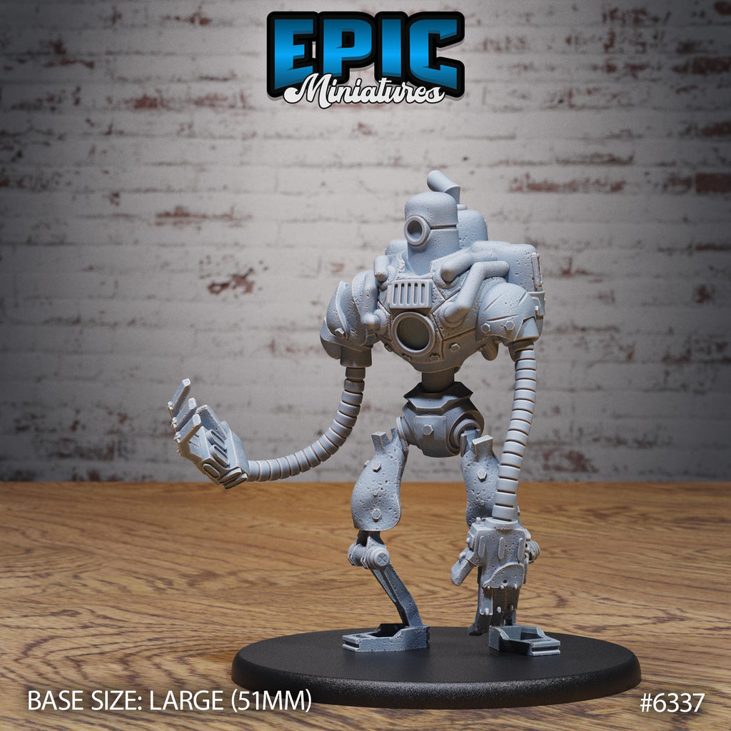 Construct Golem Option #6337 front DND miniature Construct Laboratory 16k resin