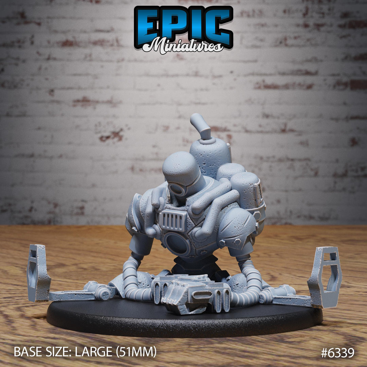 Construct Golem Option #6339 front DND miniature Construct Laboratory 16k resin
