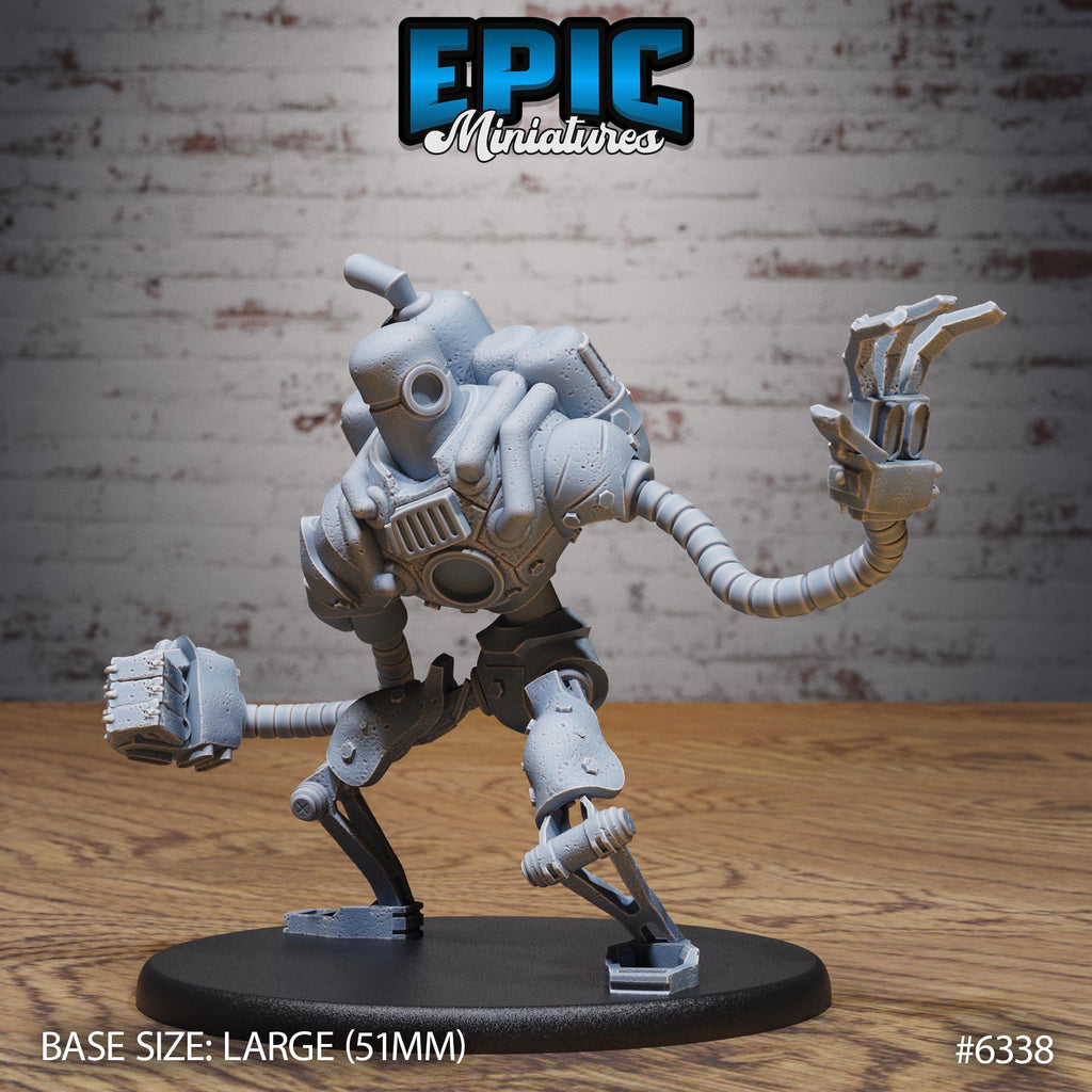 Construct Golem Option #6338 front DND miniature Construct Laboratory 16k resin