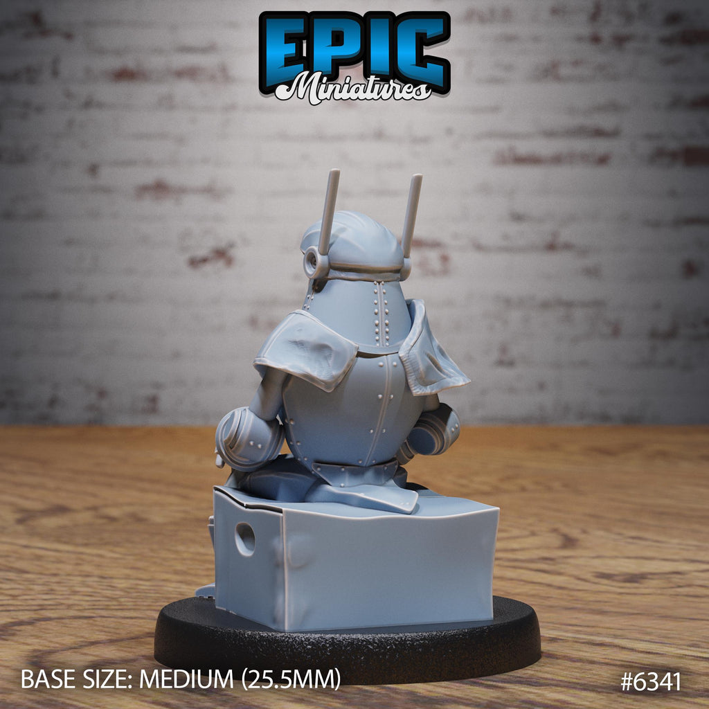 Clockwork Tinkerer Option #6341 back DND miniature Construct Laboratory 16k resin