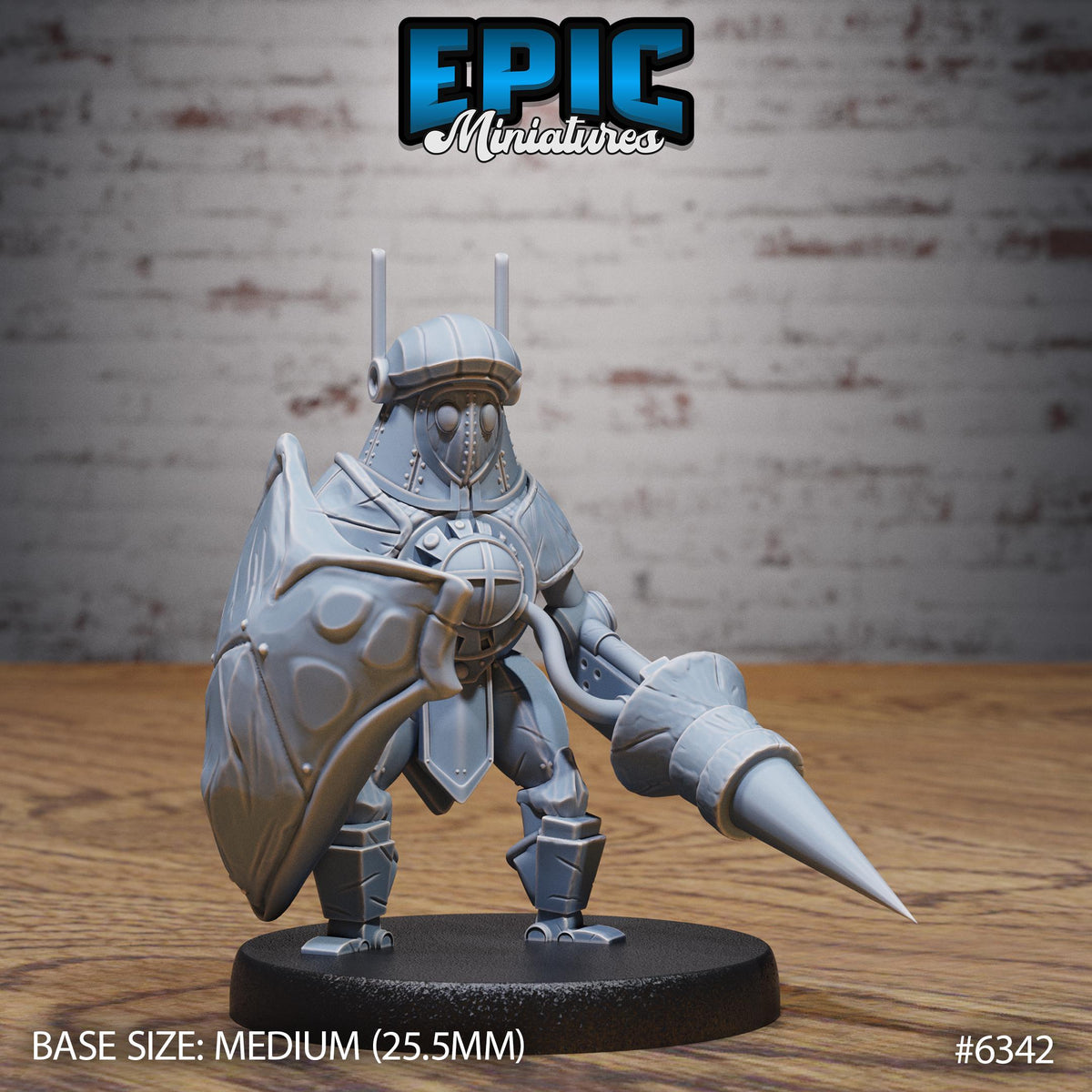 Clockwork Tinkerer Option #6342 front DND miniature Construct Laboratory 16k resin