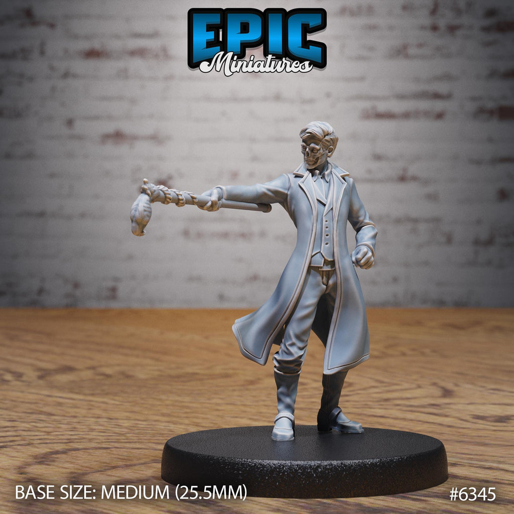 Blue Warlock Option #6345 front DND miniature Construct Laboratory 16k resin