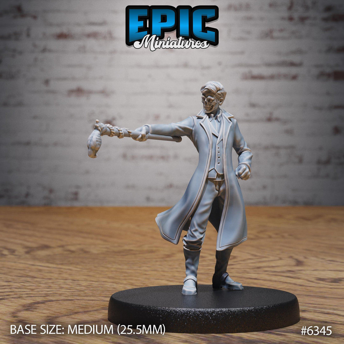 Blue Warlock Option #6345 front DND miniature Construct Laboratory 16k resin