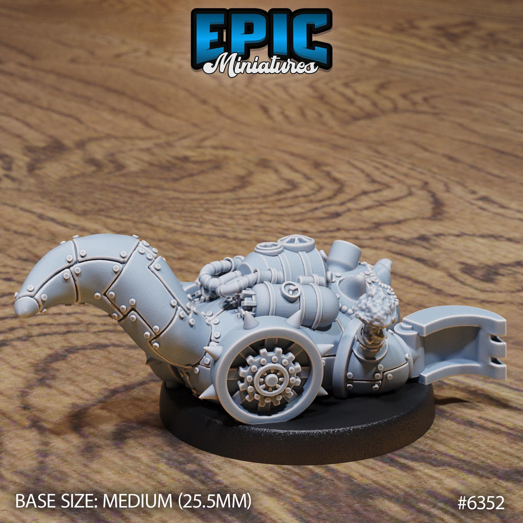 Mecha Powersuit Mecha Mole back DND miniature Construct Laboratory 16k resin