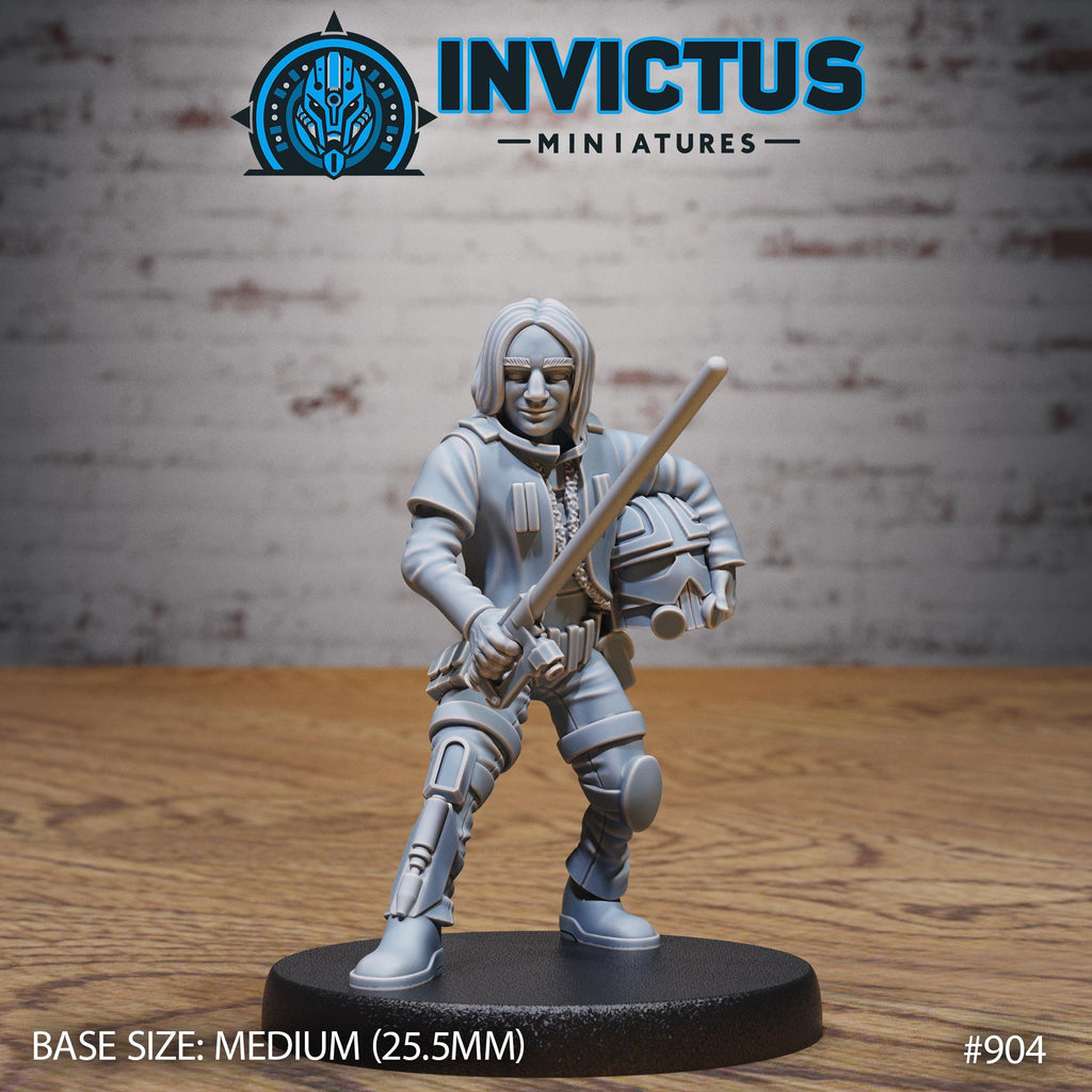 Orbital Crew Option #904 front DND miniature Space Odyssey 16k resin