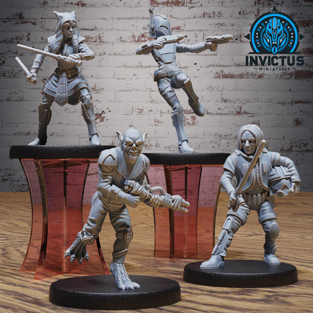 Orbital Crew Set of 4 DND miniatures group photo Space Odyssey