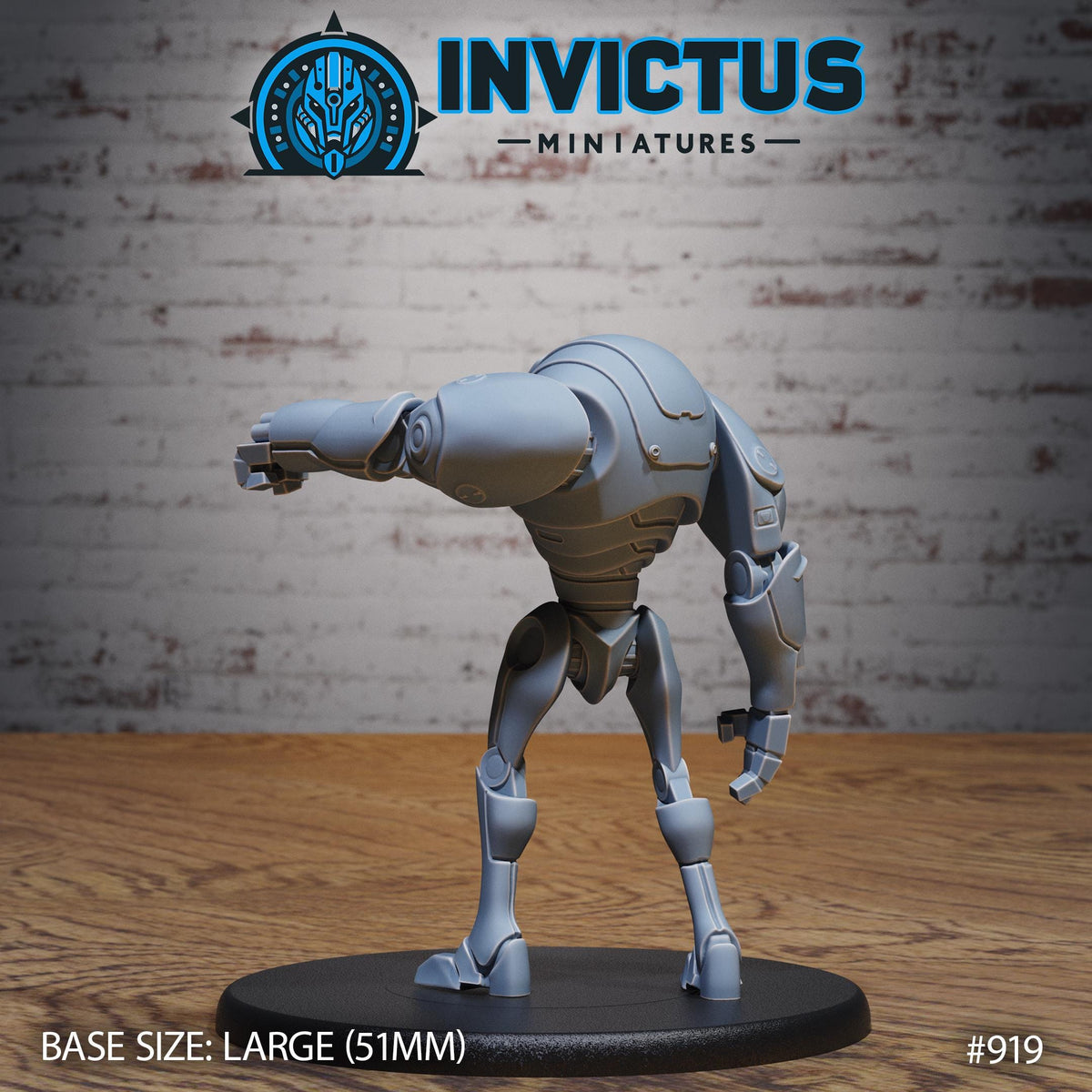 Droid Option #919 back DND miniature Space Odyssey 16k resin