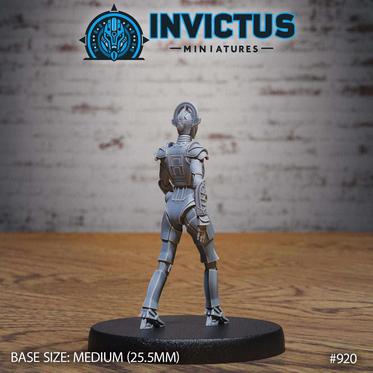 Droid Option #920 back DND miniature Space Odyssey 16k resin