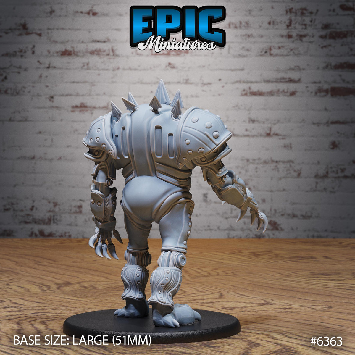 Inevitable Marut 1 Inevitable Marut back DND miniature Construct Laboratory 16k resin