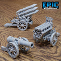 Dwarven Cannons Option A front DND miniature Construct Laboratory 16k resin
