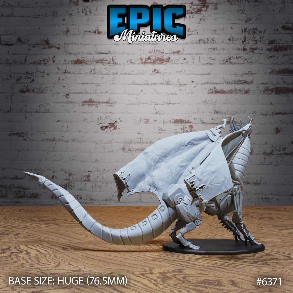 Clockwork Dragon Option #6371 back DND miniature Construct Laboratory 16k resin
