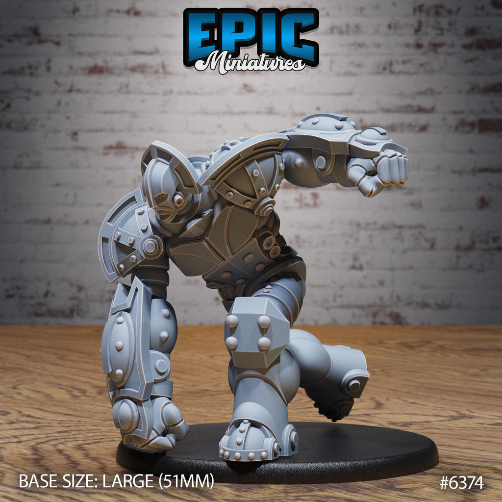 Mechanus Guard Option #6374 front DND miniature Construct Laboratory 16k resin