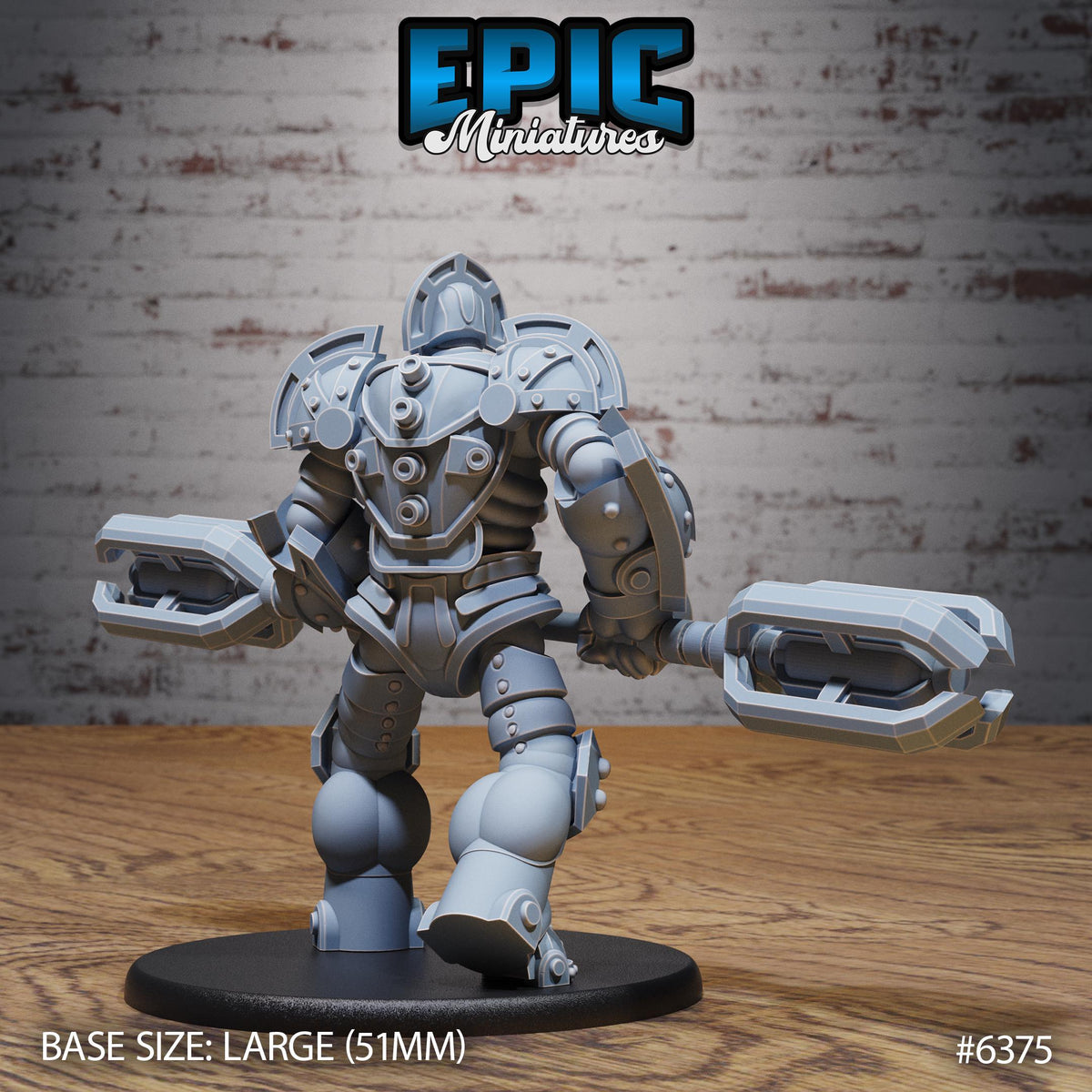 Mechanus Guard Option #6375 back DND miniature Construct Laboratory 16k resin