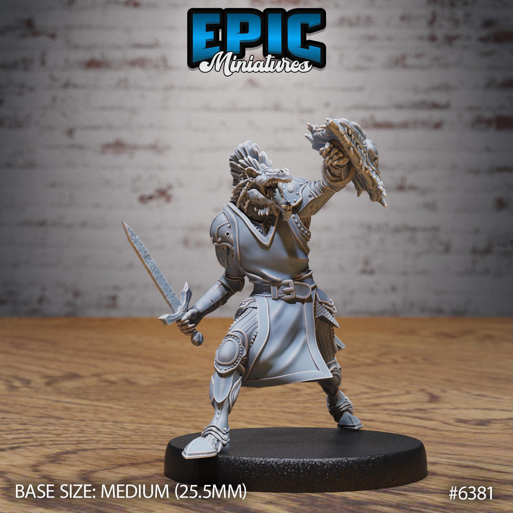 Green Dragonspawn Option #6381 front DND miniature Forest Folk 16k resin