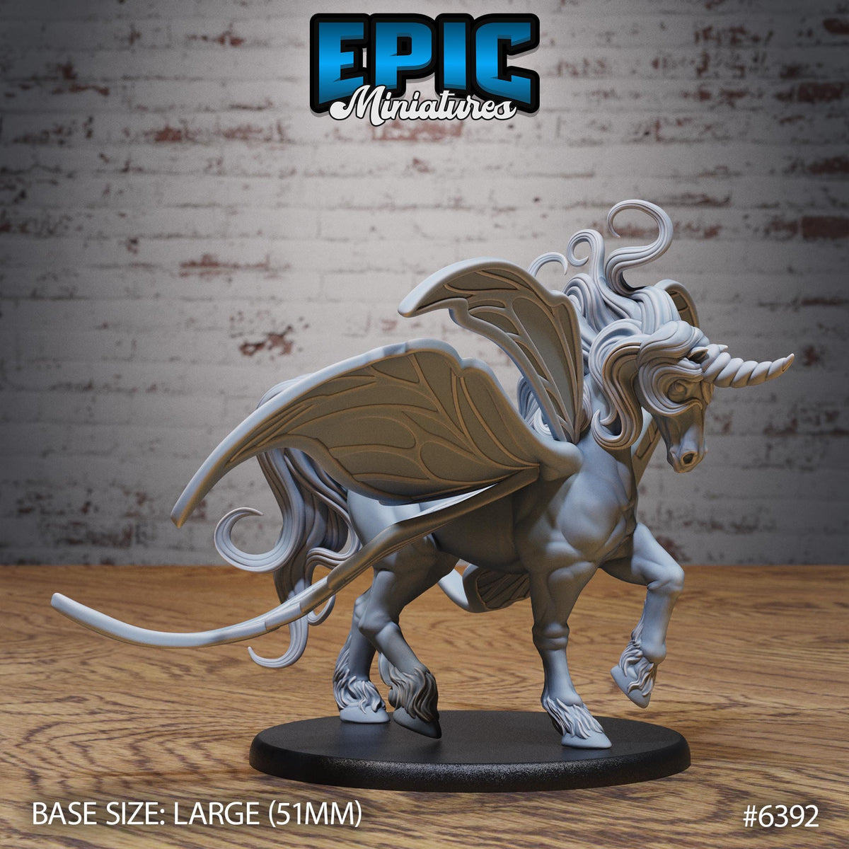 Fairy Pegasus Option #6392 front DND miniature Forest Folk 16k resin