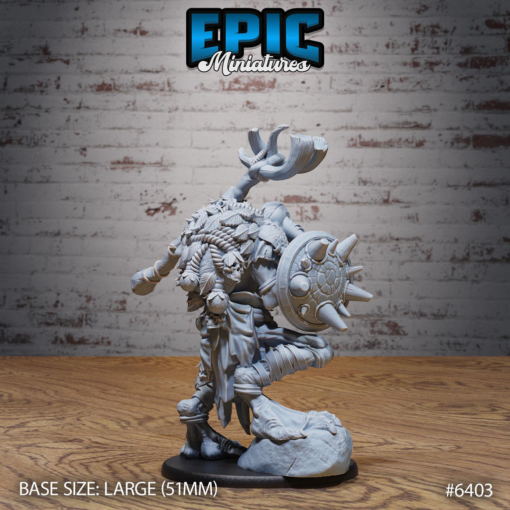 Troll Shaman Option #6403 back DND miniature Forest Folk 16k resin