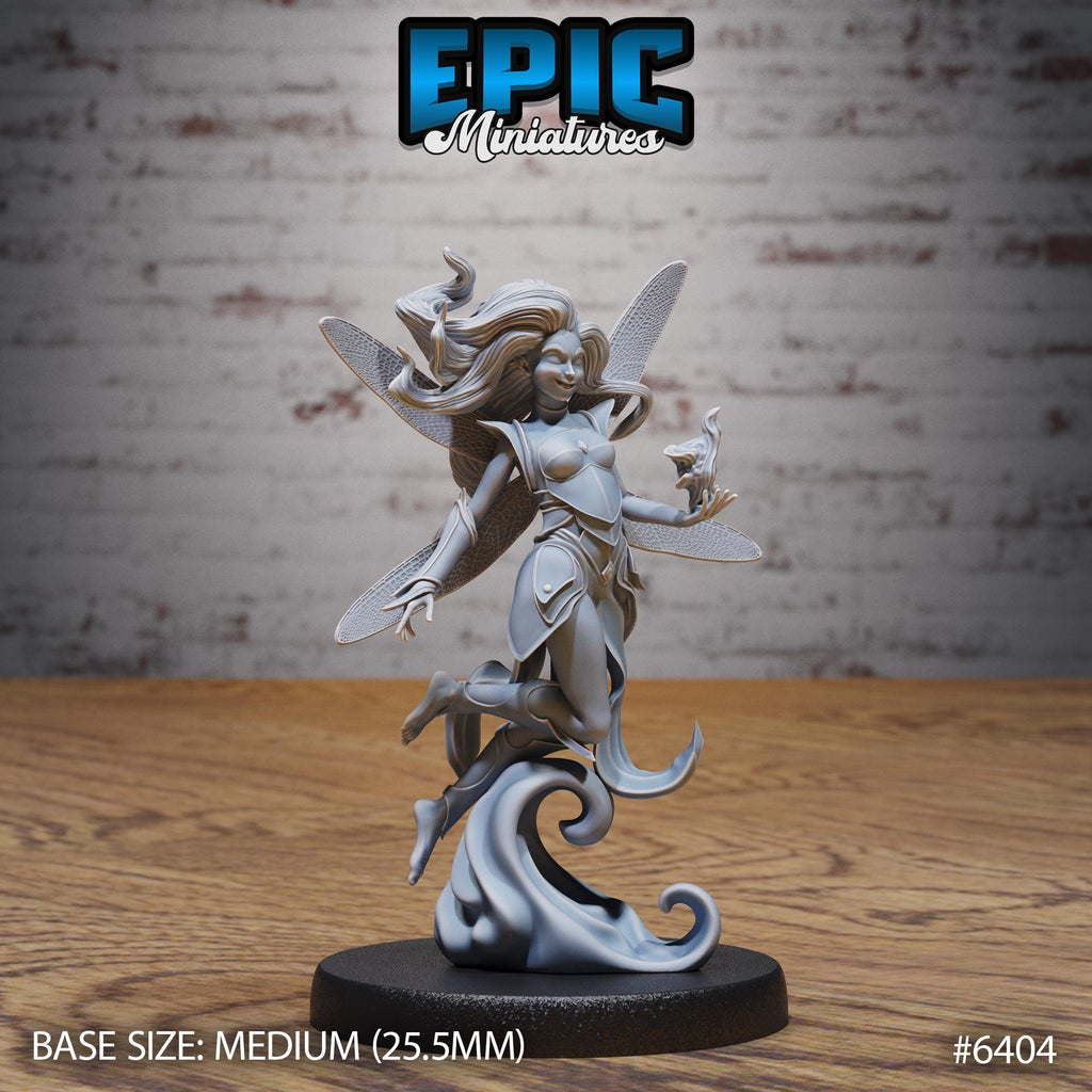 Trickster Fey Option #6404 front DND miniature Forest Folk 16k resin