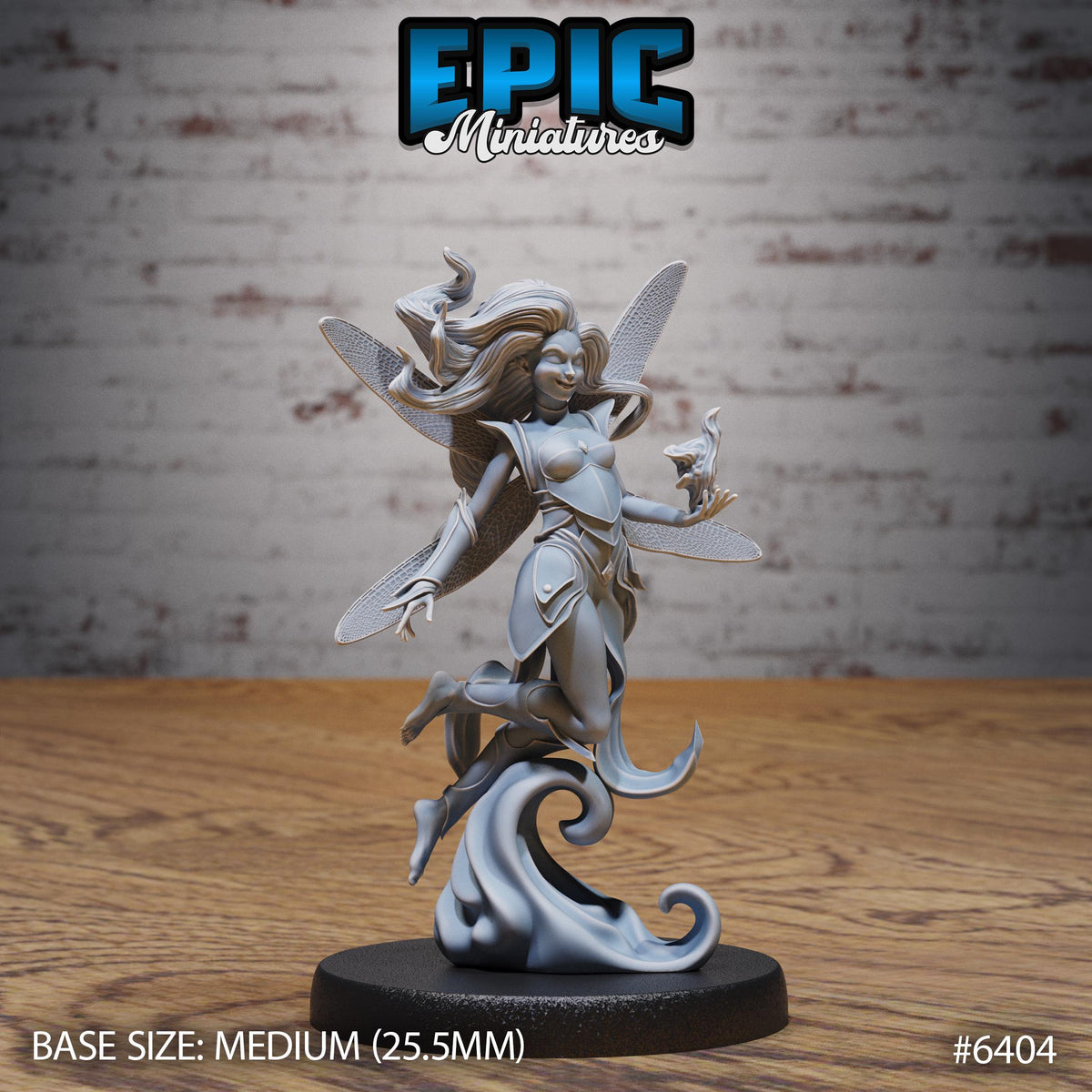Trickster Fey Option #6404 front DND miniature Forest Folk 16k resin