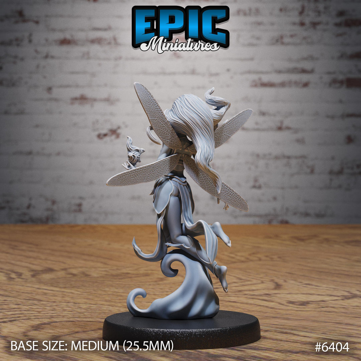 Trickster Fey Option #6404 back DND miniature Forest Folk 16k resin