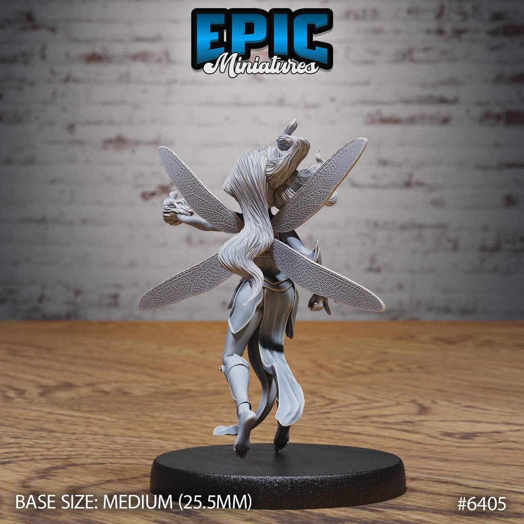 Trickster Fey Option #6405 back DND miniature Forest Folk 16k resin