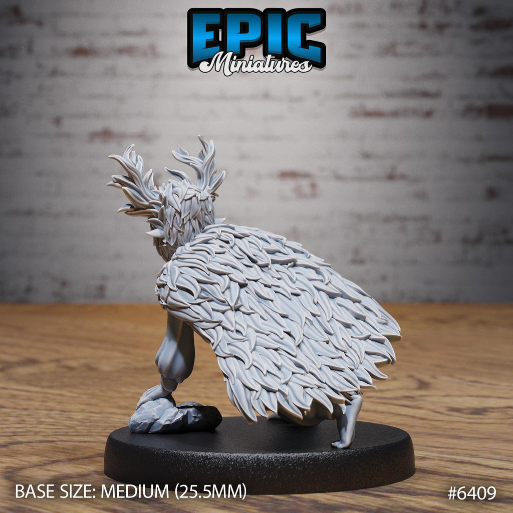 Little Forest Defender Option 3 no mask front DND miniature Forest Folk 16k resin