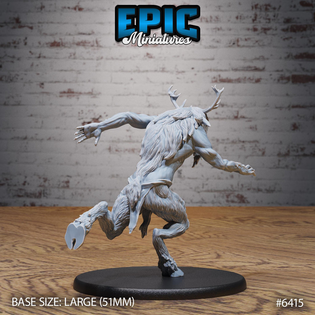 Satyr Half-Giant Option #6415 back DND miniature Forest Folk 16k resin