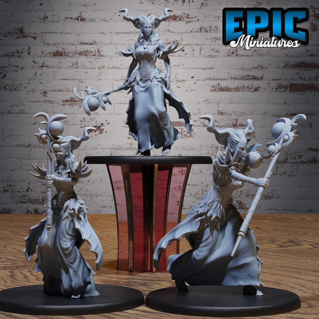 Nature High Spirit Set of 3 DND miniatures group photo Forest Folk