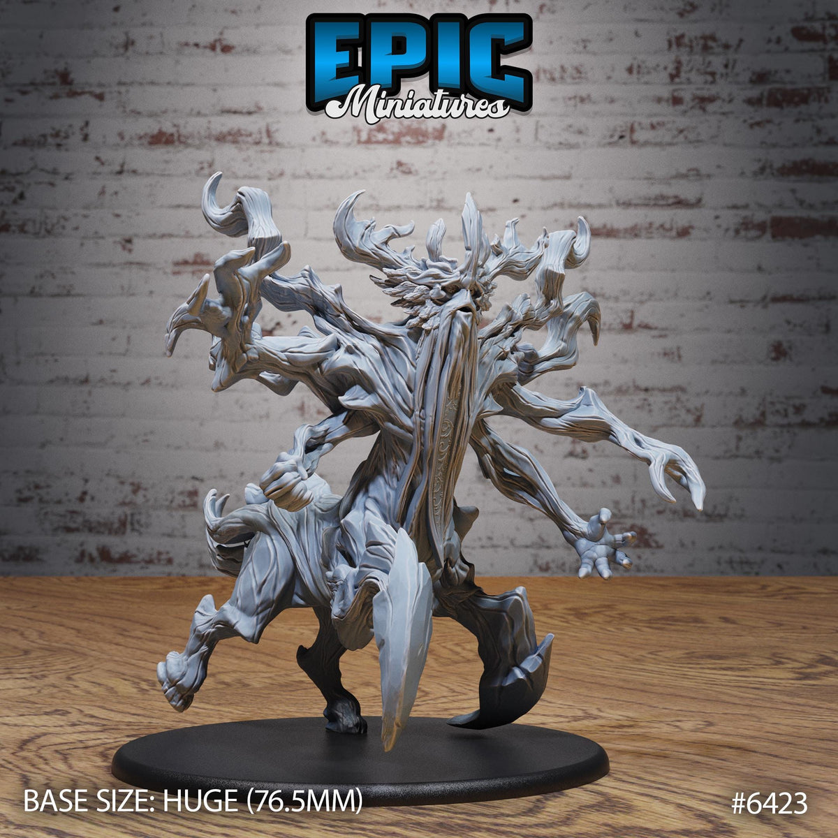 Treant World Protector Option #6423 front DND miniature Forest Folk 16k resin