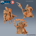 Zombie King Set of 3 DND miniatures group photo Haunting Catacombs