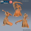 Necromancer Adventurer Set of 3 DND miniatures group photo Haunting Catacombs